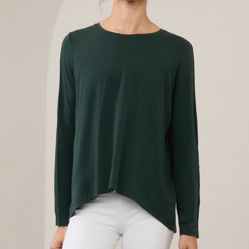 Athleta With Ease Top Long Sleeve in Cyprus, Size XL